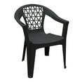 thumbnail image 2 of (4 pack) Adams Penza Manufacturing Patio Plastic Outdoor Pool WaterproofStack Chair, Black, 2 of 6