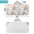 thumbnail image 4 of Yayeee Kids Hooded Towel with Hand Pockets Beach Soft Absorbent Bath Wrap 50 x 23.5 inch, Beautiful Floral, 4 of 5