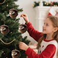 thumbnail image 7 of Aoyunhp 1Pc Forest Animal Series Christmas Ornaments,Cute Animal Christmas Ornaments,2D Flat Acrylic Hanging Pendant Creature Raccoon Hedgehog Decor,Christmas Tree Decorations for Home Holiday, 7 of 7
