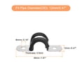 thumbnail image 2 of Unique Bargains 22Pack 1/2' Cable Clamp U Shape Stainless Steel Rubber Cushioned Pipe Strap, 2 of 5