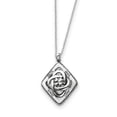thumbnail image 1 of 925 Sterling Silver Antiqued Family Blessings 18in Necklace; 18 inch; for Adults and Teens; for Women and Men, 1 of 4