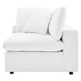 thumbnail image 4 of Sofa Corner Chair, Faux Vegan Leather, White, Modern Contemporary Urban Design, Living Lounge Room Hotel Lobby Hospitality, 4 of 7