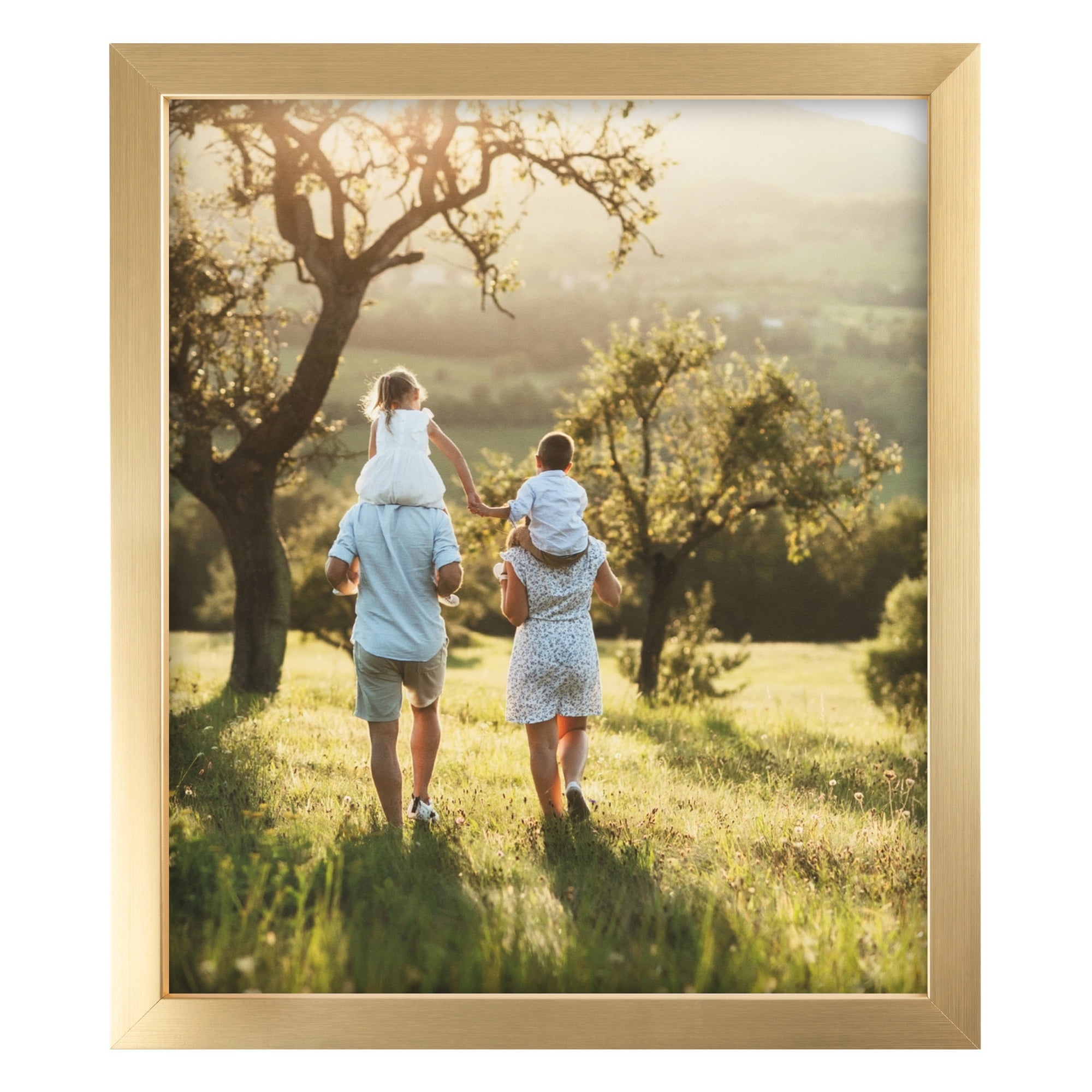 ArtToFrames 18" x 24" Giulia Bright Gold Short Picture Frame, 18x24 inch Gold Wood Poster Frame (WOM-5214),  Pack