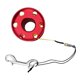 thumbnail image 1 of Carrete de Dedo de Buceo con Carrete de Soporte de Línea de Clip de Acero Inoxidable para Buzos de Buceo en Cuevas de Naufragio Rojo-30m Soledad Carrete de dedo, 1 of 5