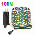 thumbnail image 2 of 50M 100M 24V LED Christmas lights Green Wire Leather Fairy Lights String Waterproof Outdoor Garden Party Wedding Garland Decor, 2 of 9