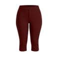 thumbnail image 5 of Zulora Women's High Waist Cropped Jogger Yoga Pants with Side Split Hem Sweat Wicking Fabric Slim Fit Active Trousers for Gym Walking Travel and Daily Casual Everyday Wear All Season, 5 of 9