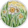 thumbnail image 3 of Cuadros Decorativos Bordado parcial Hilo de algodón ecológico 14CT Impreso Narciso Punto de cruz (HA044) DQrwqpou Nuevos Originales, 3 of 9