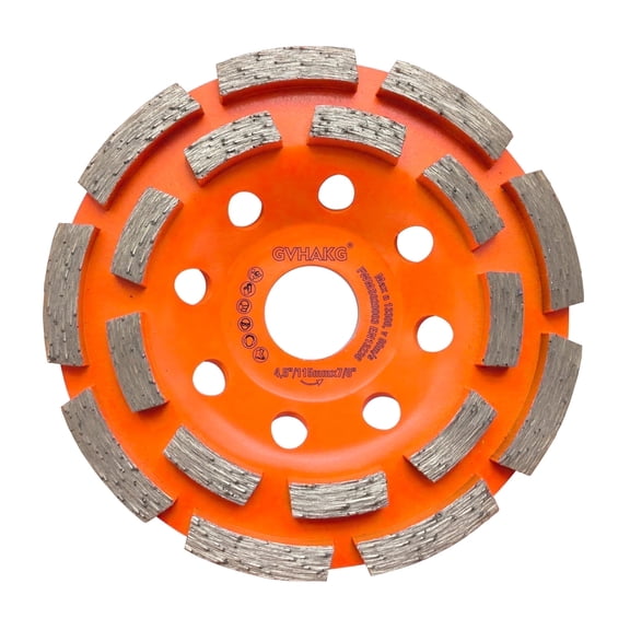 GVHAKG 4.5" Diamond Cup Grind Wheel for Polishing and Grinding Concrete Marble Granite