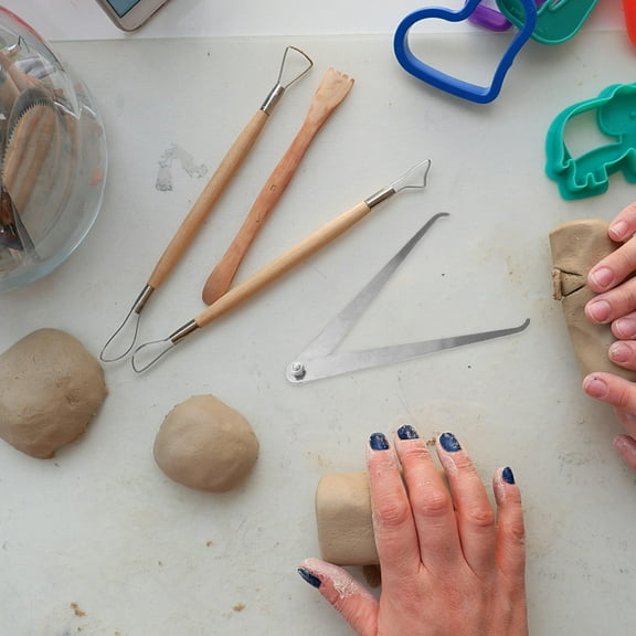 FELTECHELECTR Clay Caliper 1Pack Precise Measuring Tool For Pottery Measurement Art Classes Students Silver