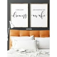 thumbnail image 2 of A Million Dreams Set of 2 Posters 18 x 24 Inches Minimalist Art Typography Art Bedroom Wall Art Romantic Gift Home Wall Art Poster, 2 of 5
