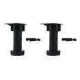 thumbnail image 1 of Unique Bargains Adjustable Height Black Plastic Kitchen Cabinet Cupboard Plinth Foot Leg Pair, 1 of 2