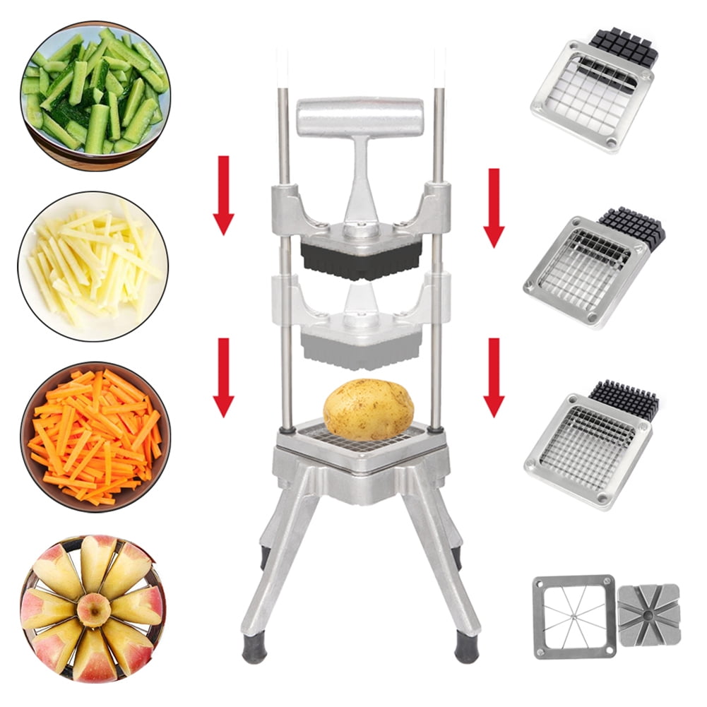 Private Jungle Die-Cast Aluminum Dicing / Strip / Dicing Machine Vegetable Cutting Strip, Dicing Machine 4 Blades (3/8, 1/4, 1/2, Flower Knives) Private Jungle Die-Cast Aluminum Dicing / Strip / Dicing Machine Vegetable Cutting Strip, Dicing Machine 4 Blades (3/8, 1/4, 1/2, Flower Knives)
