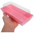 thumbnail image 3 of 50pcs Large Rectangular Sandwich and Bakery Takeout Boxes with Lids, Pink Food-grade Disposable Containers for Wraps, Pastries, Bacon, and Scallops Storage, 3 of 9