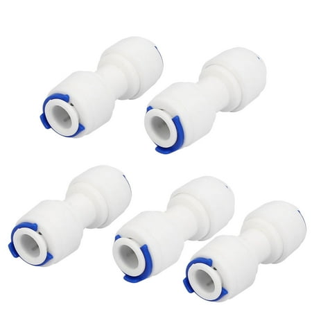 

1/4 Straight Push Fit Quick Connect 5pcs for RO Water System Drinking Fountain