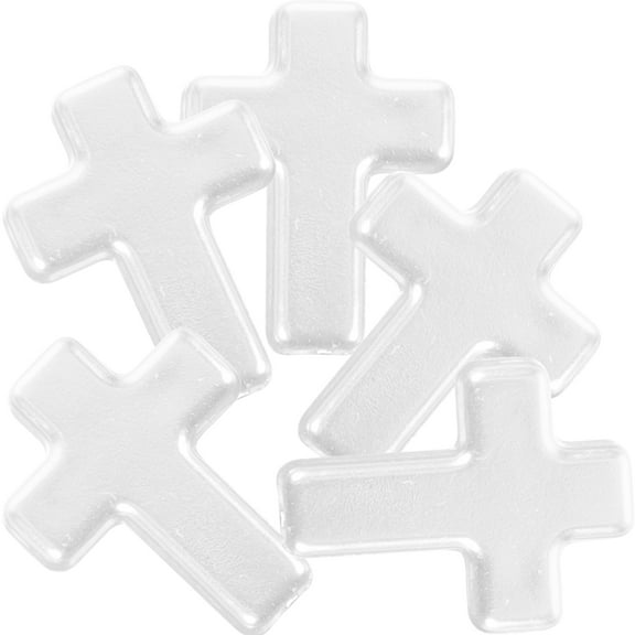 Koolleo 60Pcs Jewelry Making Beads Handmade Crafts Cross Shaped Beads Loose Beads Spacer Beads
