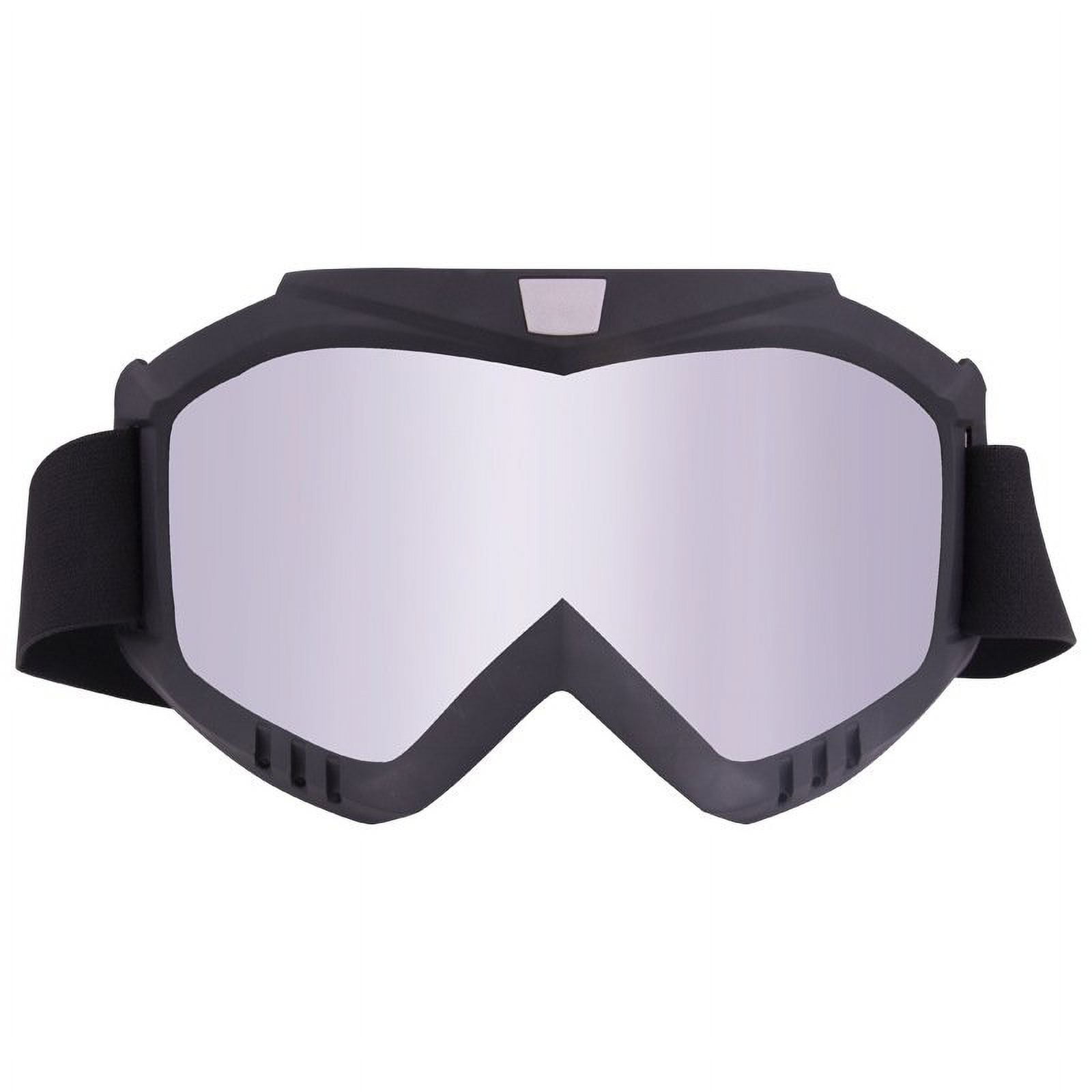 Hixingo Lunette Moto Cross pour Homme et Femme, Lunette de Protection pour Motocross Coupe-Vent Anti-Buée Anti-Poussière pour Activités Extérieures (636 Blanc