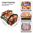 thumbnail image 3 of Thanksgiving Double Layered Insulated Refrigerated Lunch Bag with Two Compartments - Large Capacity Hand Carry Meal Bag - 7.1x11.4x16.1 Inches, 3 of 6