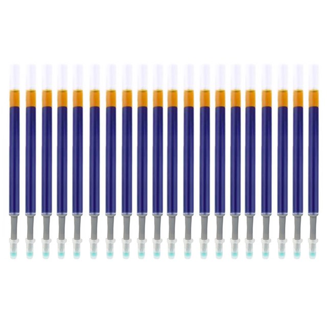 CSChome Signature Refill Gel Refills Large Capacity 0.5mm Nib Clear Ink Leak Proof Eco-friendly Replacement Lightweight Student Stationery 20Pcs