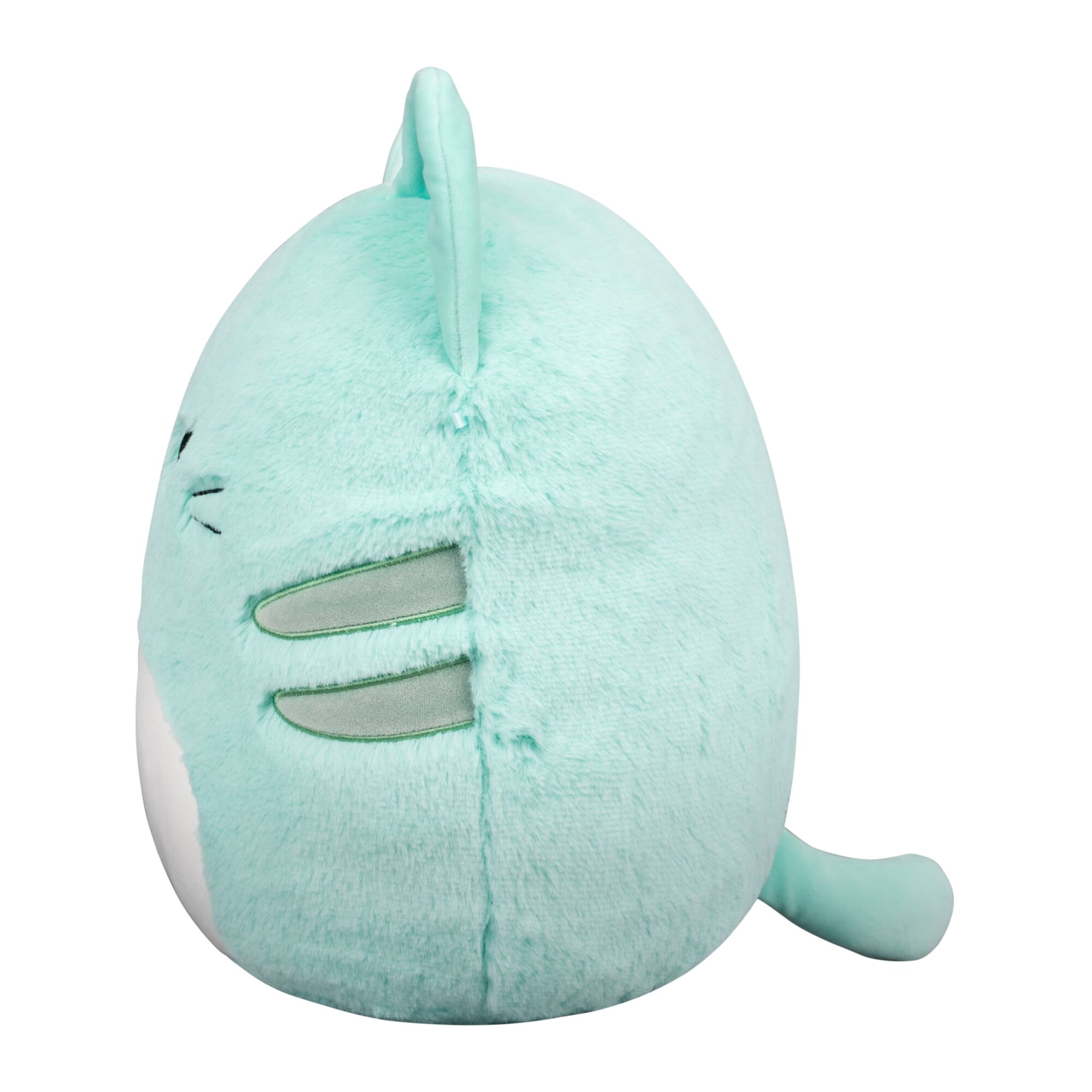 Squishmallows FuzzAMallow Official 12 inch Corinna the Teal Tabby