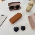 thumbnail image 3 of Portable Glasses Case Hard Wooden Grain Spectacle Frame Box Reading Glasses Sunglasses Holder Storage Case-Dark Brown, 3 of 8