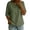 Army Green, variant on Womens V-Neck Tops Half Sleeve Elbow Length Pullover Knit T-Shirts Loose Fit Lightweight Breathable Casual Blouse Solid Color Basic Layering Shirts Spring Summer Apparel Red S
