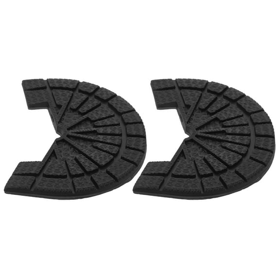 STOBOK 1Pair Boot Heel Replacement Rubber Pad Slip Resistant Shoe Sole Repair