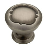 (25-Pack) Emblem 1-1/4 in. Heirloom Silver Cabinet Knob