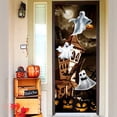 thumbnail image 2 of Trick Or Treat Ghost Happy Halloween Ghost Door Cover, Halloween Decorations, QNK23D - 30" x 80", 2 of 3