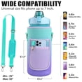 thumbnail image 3 of FASLMH Half Gallon Motivational Water Bottle,Tritan Water Bottles with Straw & Time Marker, 3 of 17