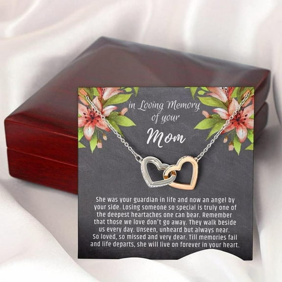 Loss of Mom Gift: Loss of Mother, Mom Remembrance Necklace, Mom Memorial Gift, Mother Remembrance, Bereavement Mom, Mother Keepsake, Griefr, Anniversary Gift, Necklace With Message Card & Box