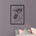 thumbnail image 5 of 15.8 x 11 Inches Vintage Lady Metal Wall Art，Black and Gold，Simple and Abstract Female Single Line Art- Modern Women Drawing for Wall Decor, 5 of 6