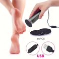 thumbnail image 3 of CNKOO Outil de Pédicure Professionnel pour Pieds avec 60 Pcs Disques de Papier de Verre Remplaçables Vitesse Réglable Alimenté par USB Métal Non Parfumé - Convient aux Hommes et aux Femmes, 3 of 7