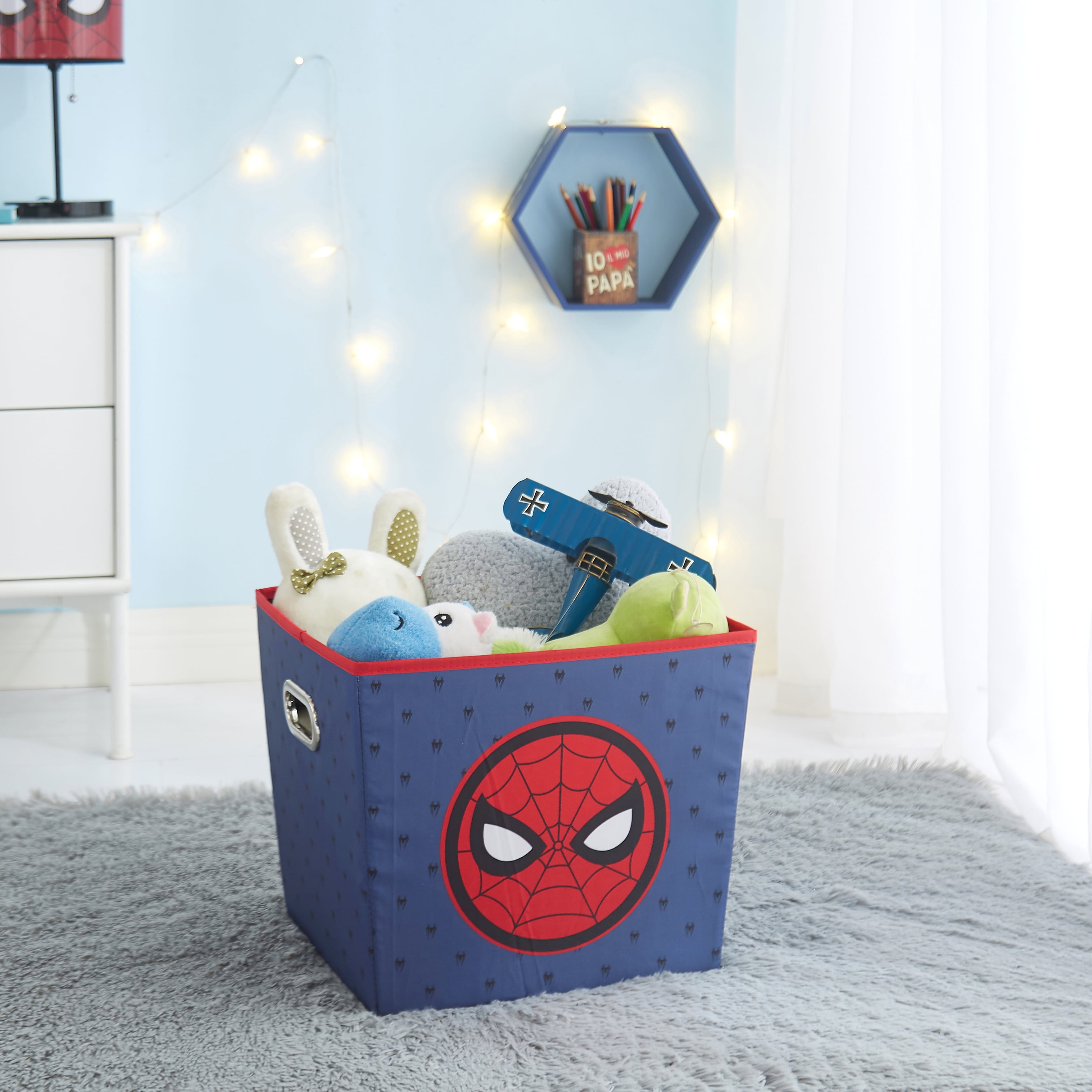 spiderman toy storage