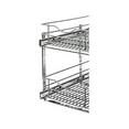 thumbnail image 2 of Knape & Vogt Real Solutions 14 In. Double Tier Slide Out Multi-Use Basket Cabinet Organizer, 2 of 3