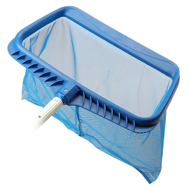 Filet d'écumoire de piscine pour le nettoyage, rateau à feuilles de piscine  robuste de 45,7 cm de large avec maille fine et sac profond