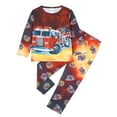thumbnail image 2 of ATAIKU Toddler and Little Boy Pajamas Set Kids Long Sleeve Tee and Pants Fire Truck Sleepwear Boys 2-Piece Jammies 3T, 2 of 14