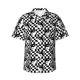 thumbnail image 1 of Balery Ying Yang Checkered Camisas hawaianas de manga corta para hombre, camisas playeras de corte holgado, camisas de vacaciones con botones,3X-Large, 1 of 7