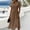 Brown plus size wrap dress a1, variant on Women Plus Size V Neck Short Sleeve Wrap Flowy A-Line Midi Dresses Casual Elegant Medium Party Dresses for Curvy Figure, White 2XL