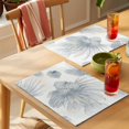 thumbnail image 4 of Beach Coastal Fish Placemats Set of 6 Watercolor Sea Ocean Nautical Place Mats Indoor Wipeable Table Mats Washable Cloth Dining Table Placemats for Kitchen Holiday Party Home Decor 13x19 Inch, 4 of 9
