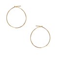 thumbnail image 2 of Humble Chic Small Hoop Earrings for Women - Lightweight Hoops, 18K Gold Plated - 1 inch, 2 of 9
