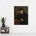 thumbnail image 2 of Camphuysen Artist Self Portrait Painting Extra Large XL Wall Art Poster Print, 2 of 3