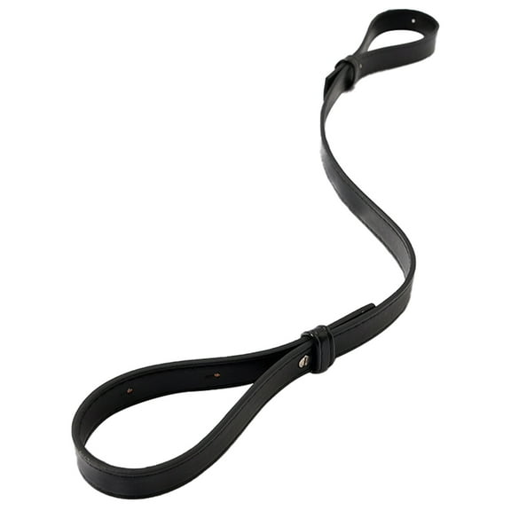STRANDCHIC Adjustable Black PU Bag Strap for Handbags and Purses, Elegant and Replacement Accessory