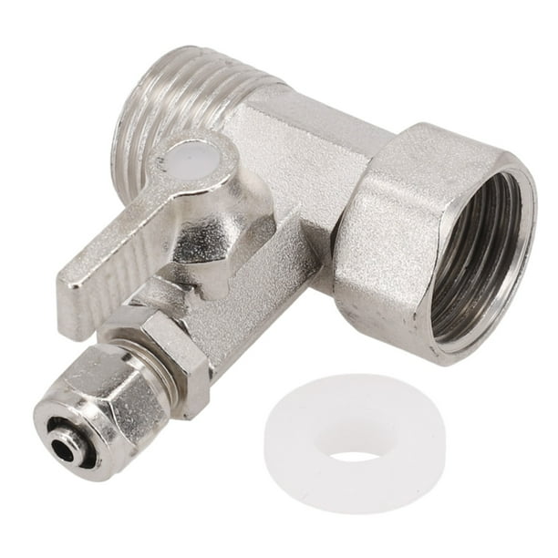 Hosrivae Adaptateur d'eau d'alimentation RO de 1/2 à 1/4 avec robinet Hosrivae Adaptateur d'eau d'alimentation RO de 1/2 à 1/4 avec robinet