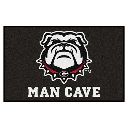 - Georgia Black New Bulldog Man Cave UltiMat 5'x8' Rug