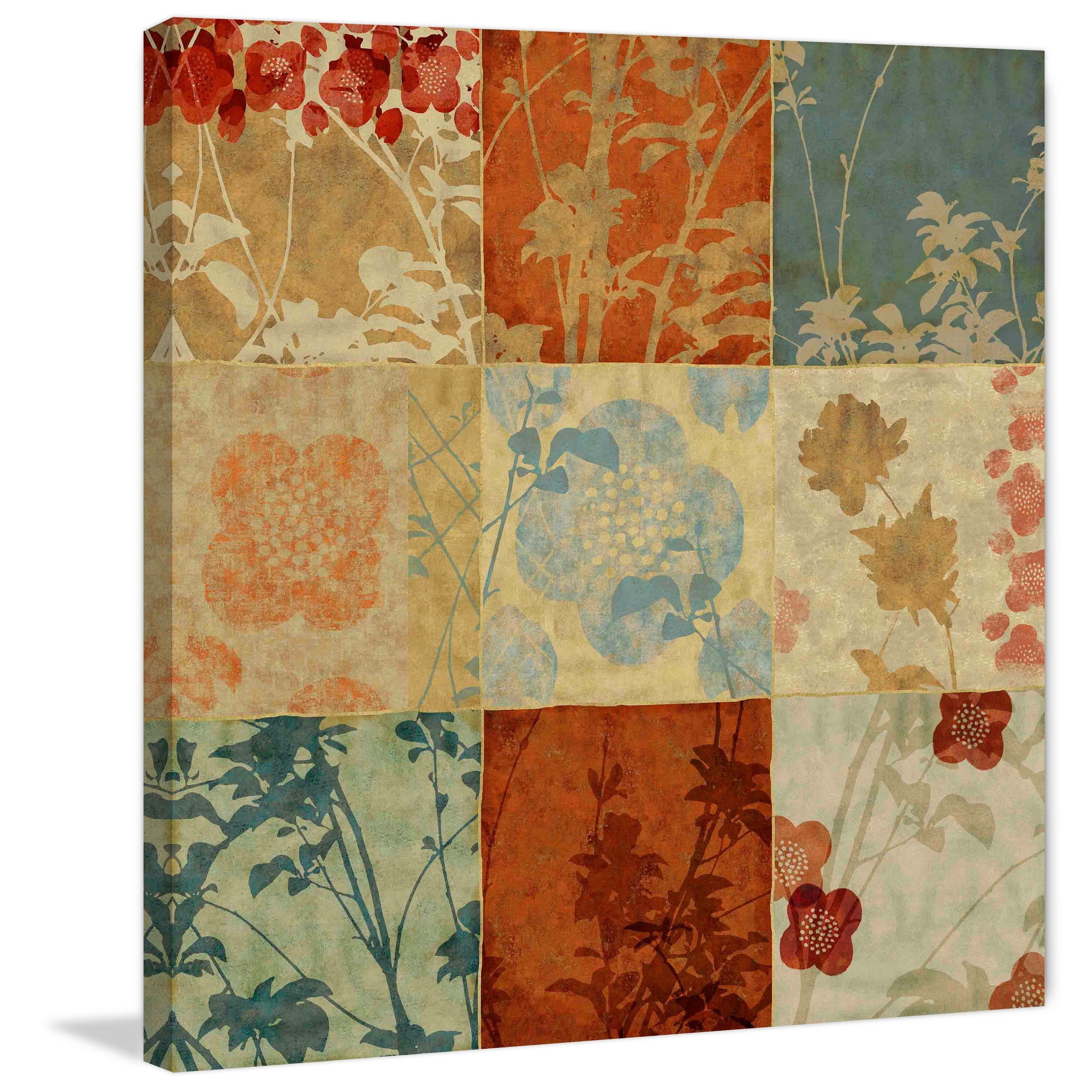 "Nine Branches - Gold" Painting Print on Wrapped Canvas