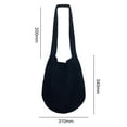 thumbnail image 3 of Bolso de mano retro de punto para mujer, bolso grande de viaje para hombro, bolso de compras (negro), 3 of 5
