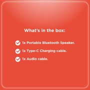 RadioShack True Wireless Speaker 20 Watts RGB Black with FM Radio