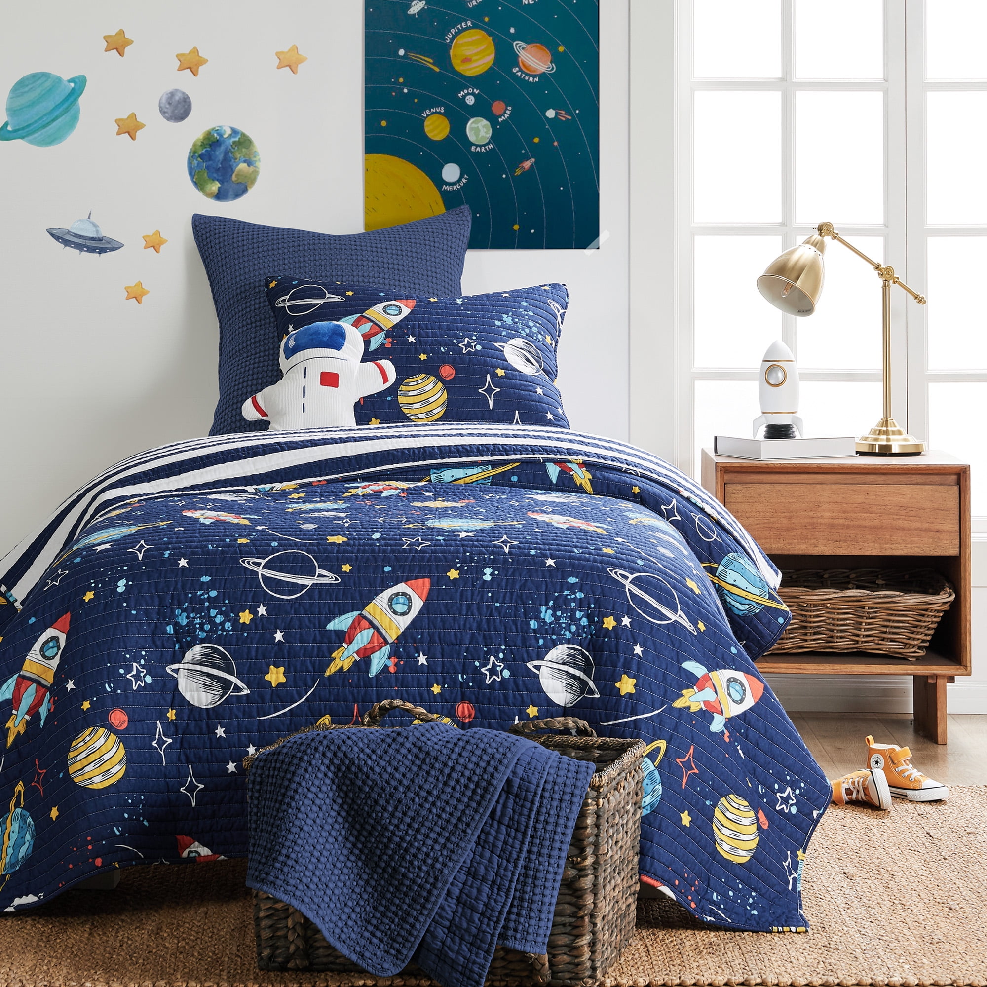 Levtex Home Galaxy Quilt Set Kids Twin/Twin XL Quilt and One