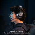 thumbnail image 3 of SteelSeries Arctis Nova Pro Omni - Hi-Res Wireless Gaming Headset, ANC, ClearCast Pro Mic, AI Noise Rejection, Mix 2.4GHz + BT, OmniPlay PC+PlayStation+Xbox -Black, 3 of 11