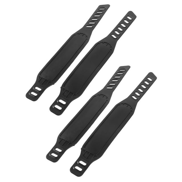 LOLIPPYY 2 Paires de Sangles Fixes Universelles pour Vélo en Plastique Noir